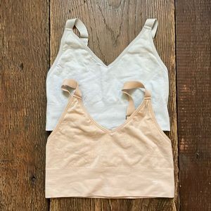 Two branwyn merino wool xs busty bras